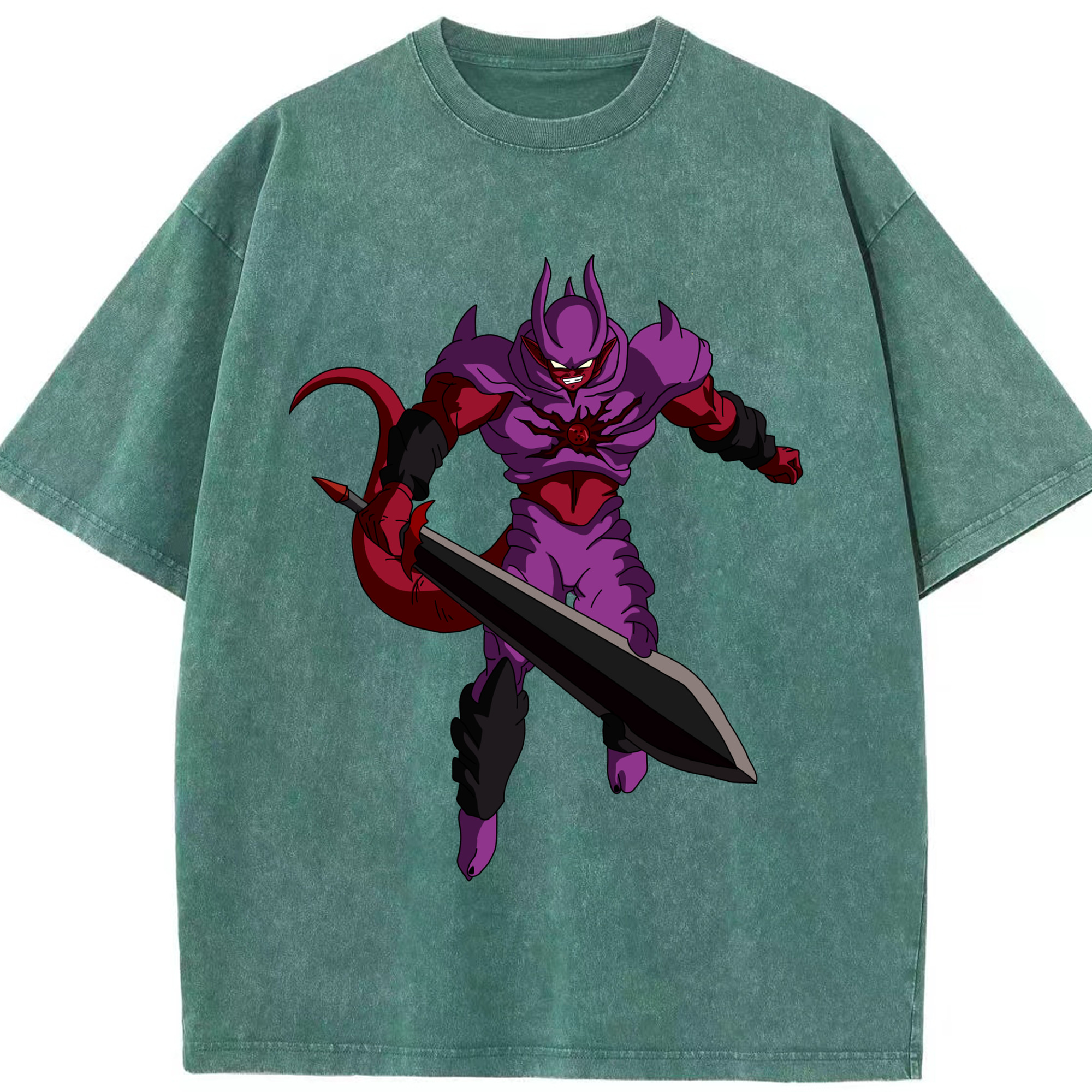 （画像用） ドラゴンボール ジャネンバ DRAGON BALL Janemba 綿100% ヴィンテージ風 半袖Tシャツ（フロントプリント）